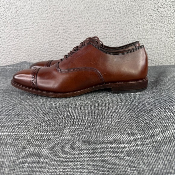 Allen Edmonds Fifth Avenue Mens 11 B Brown Leather Cap Toe Oxford Shoes 5737